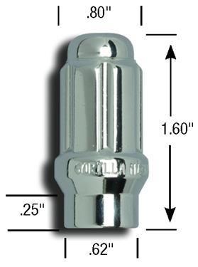 Gorilla 21133ET Lug Nuts QTY (20) - Click Image to Close