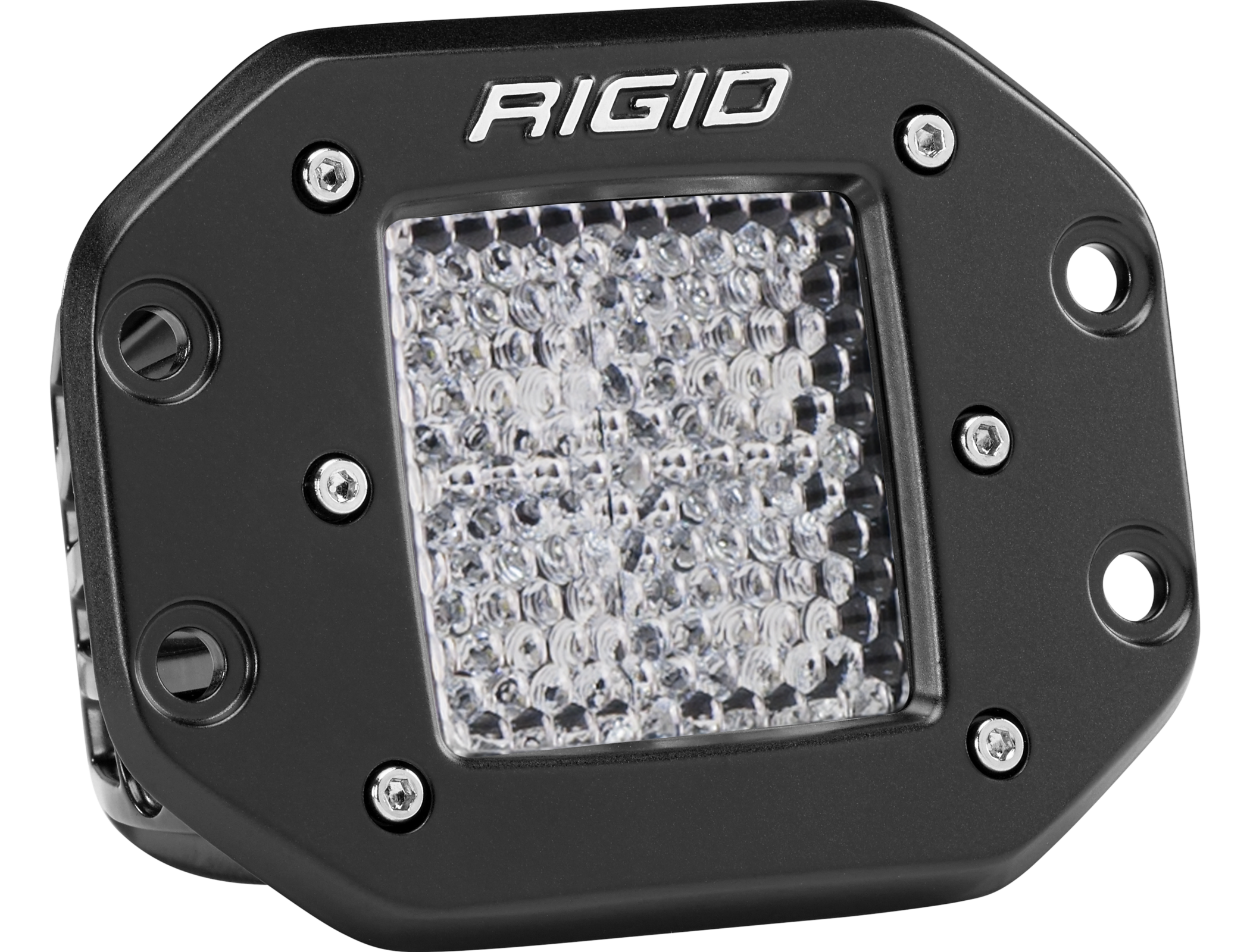Rigid Industries Diffused Flush Mount Black D-Series Pro - Click Image to Close