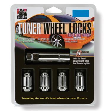 Gorilla Wheel Locks Chrome 12mm x 1.5 - Click Image to Close