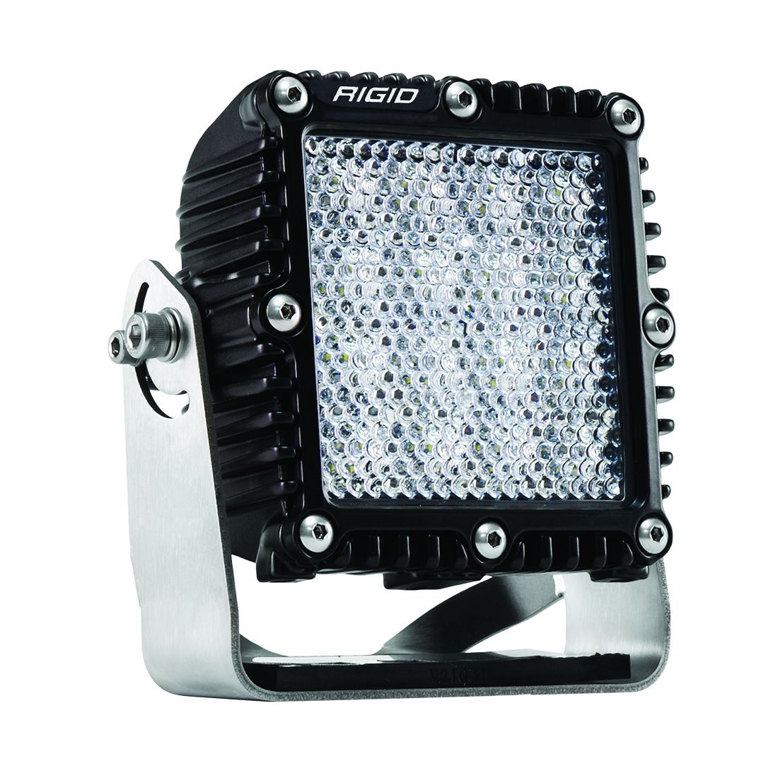 Rigid Industries Flood Diffused Black Housing Q-Series Pro - Click Image to Close