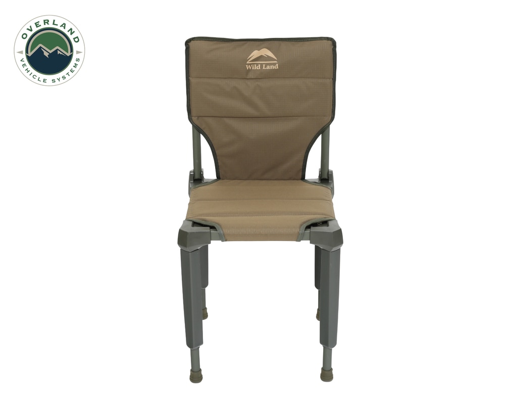 Overland Vehicle Systems Camping Chair Tan with Storage Bag Wild Land