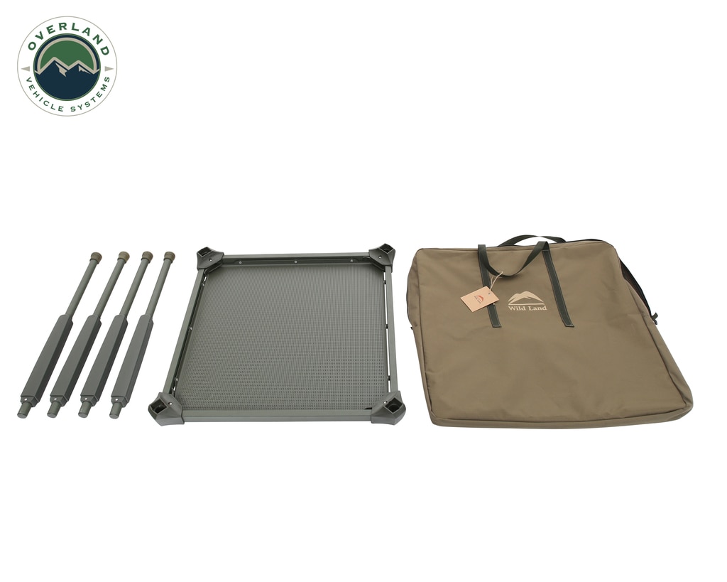 Overland Vehicle Systems Camping Table Folding Portable Camping Table Small With Storage Case Wild Land - Click Image to Close
