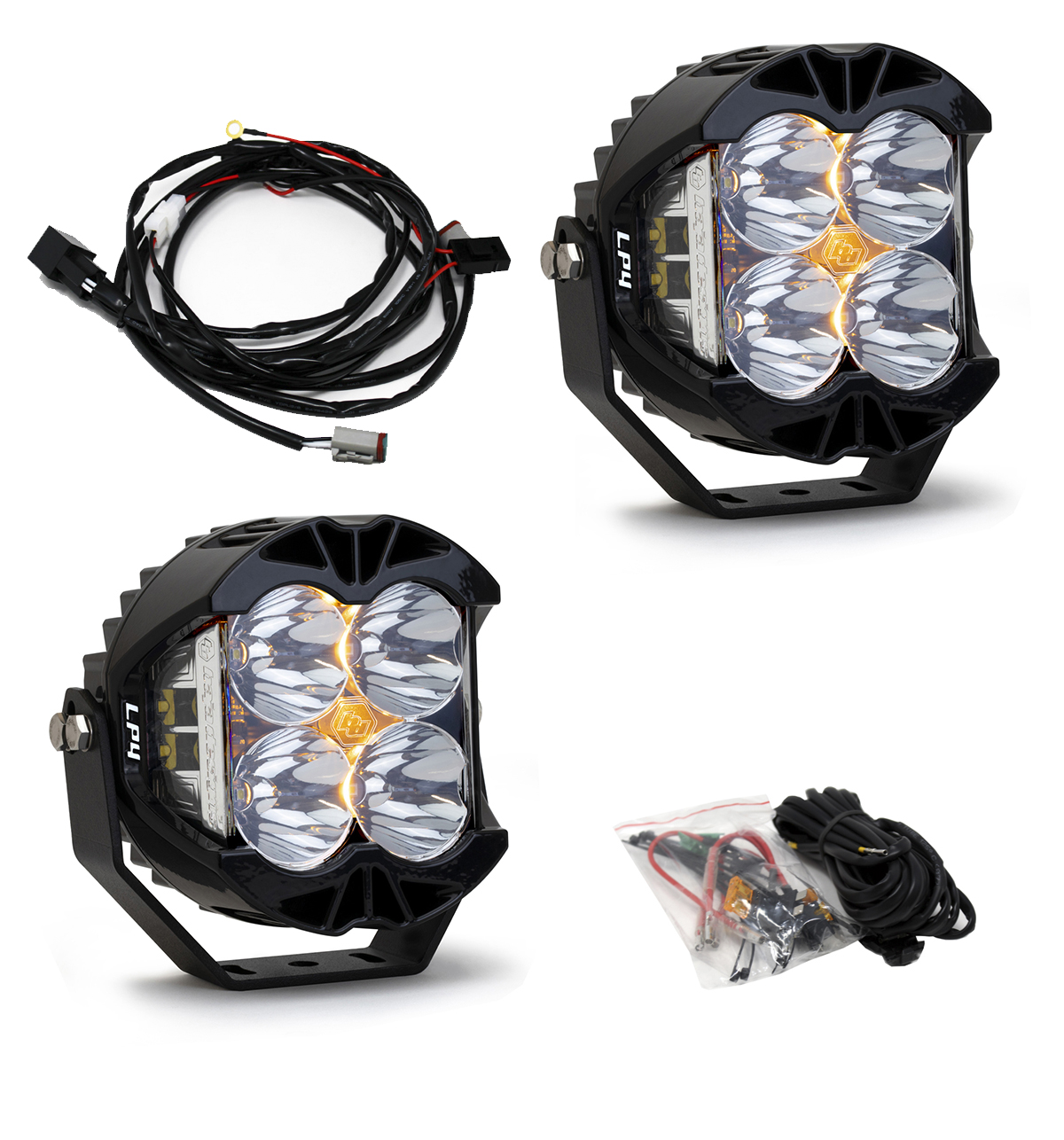 LP4 Pro LED Spot Clear Lens Pair Baja Designs - Click Image to Close