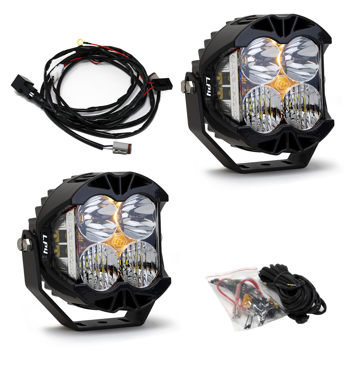 LP4 Pro LED Driving/Combo Clear Lens Pair Baja Designs - Click Image to Close