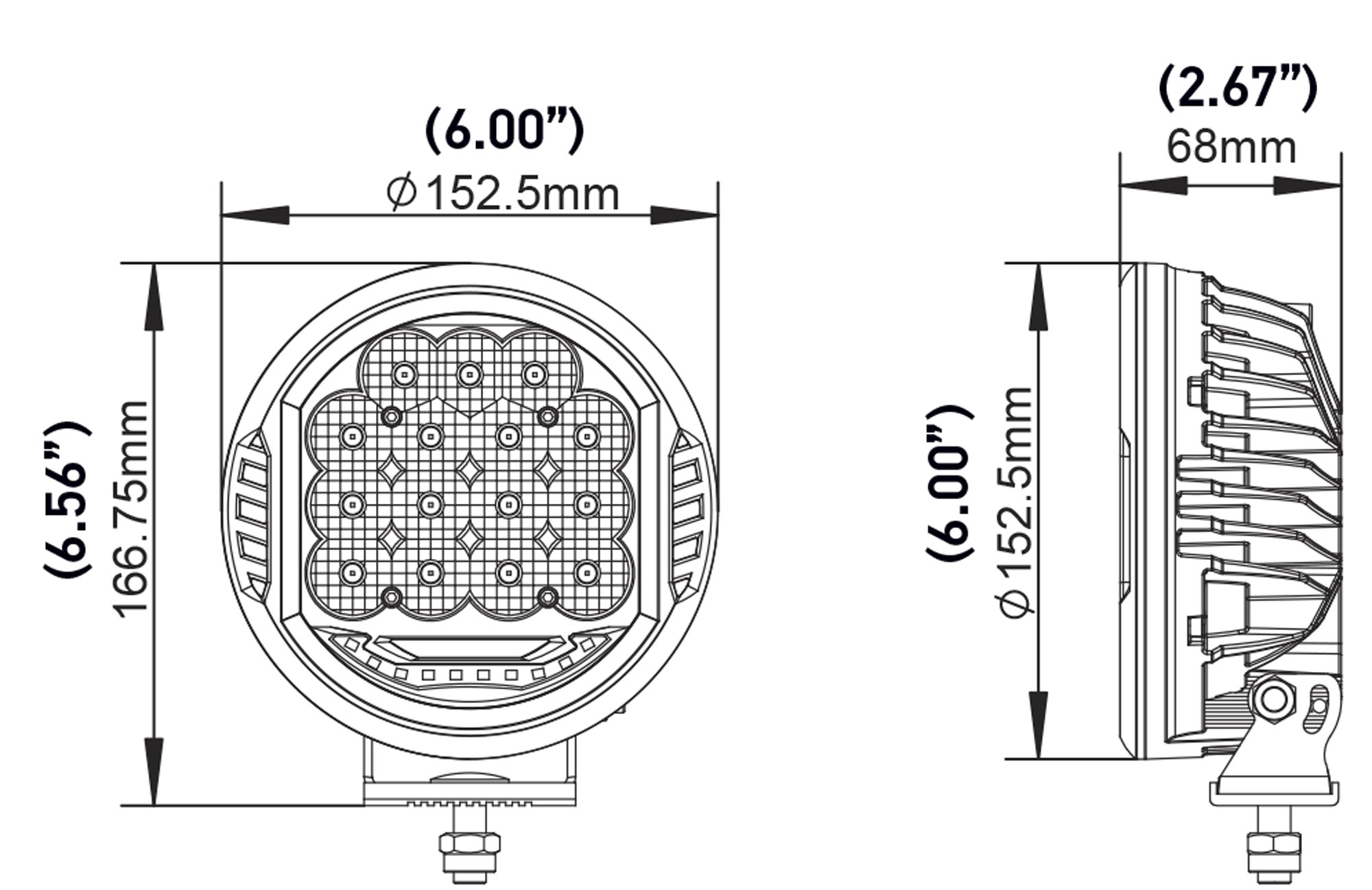 Hella ValueFit 500 LED - Driving Light, Kit