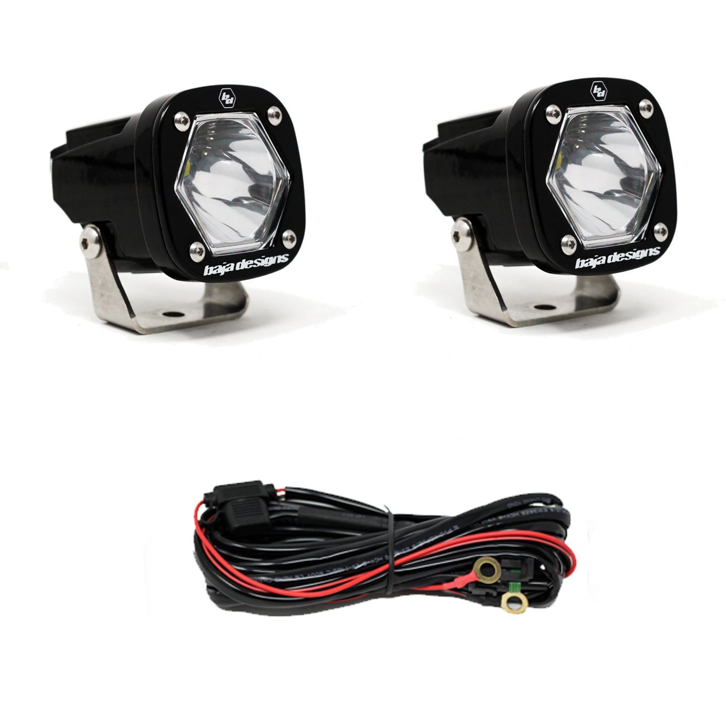 S1 Spot LED Light with Mounting Bracket Pair Baja Designs - Click Image to Close