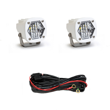 LED Light Pod S1 Wide Cornering White Pair Baja Designs - Click Image to Close