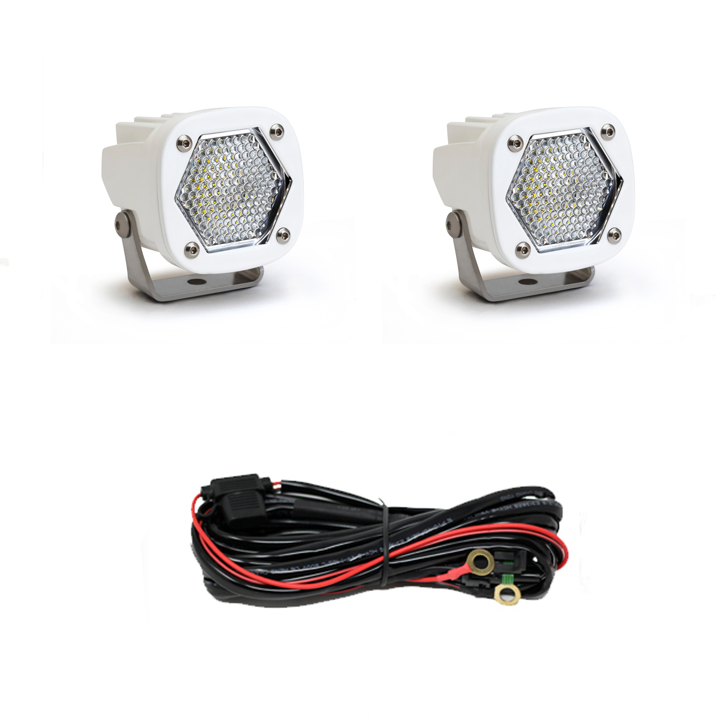 LED Light Pods S1 Work/Scene White Pair Baja Designs - Click Image to Close