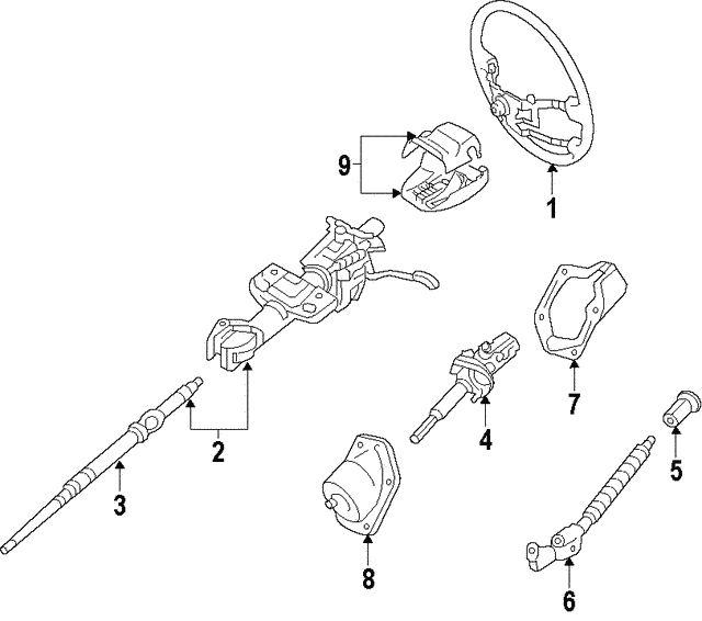 Toyota FJ Cruiser Lower Steering Shaft 2006-2009 - Click Image to Close