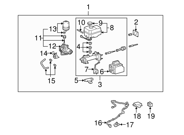 BRAKE BOOSTER FJ Cruiser; Auto Trans; w/Diff Lock - Click Image to Close