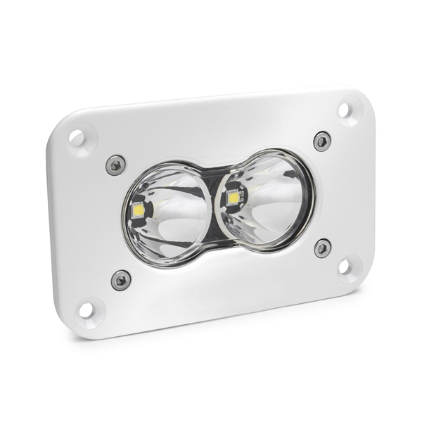 LED Work Light Flush Mount Clear Lens Work/Scene Pattern White S2 Pro Baja Designs - Click Image to Close