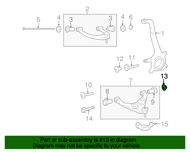 Lower Control Arm Adjust Cam - Toyota (48198-04050)