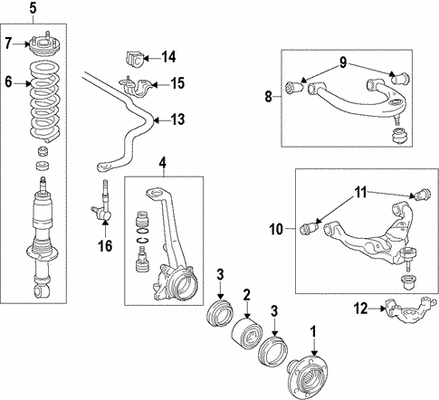 Lower Control Arm Bushings 2010-2014 FJ Cruiser - Click Image to Close