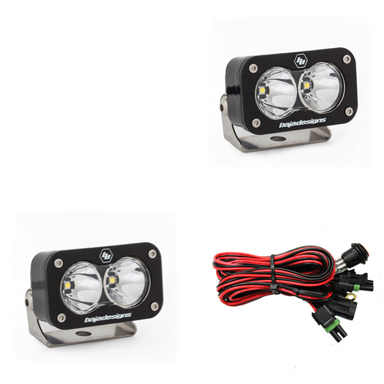 LED Light Pods Spot Pattern Pair S2 Pro Series Baja Designs - Click Image to Close