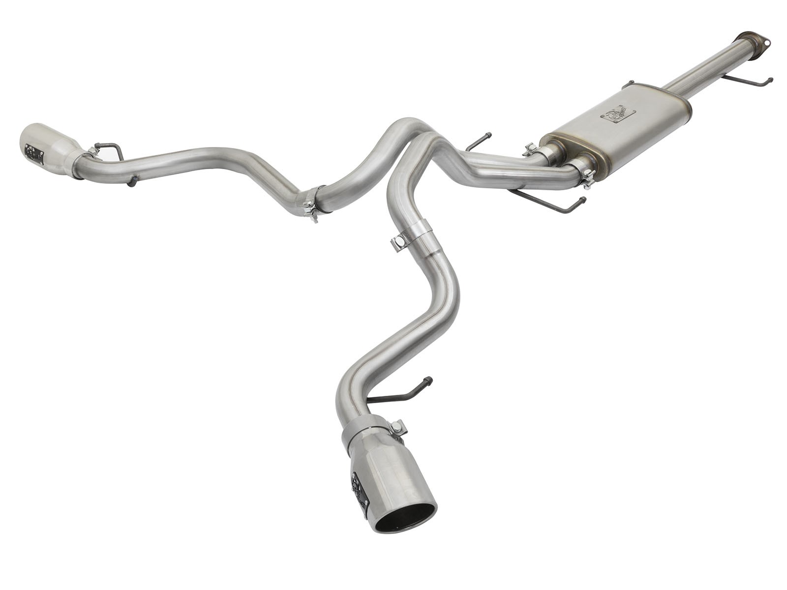 aFe POWER 49-46029-P MACH Force-Xp 3" to 2-1/2" Stainless Steel Cat-Back Exhaust System Polished Tip