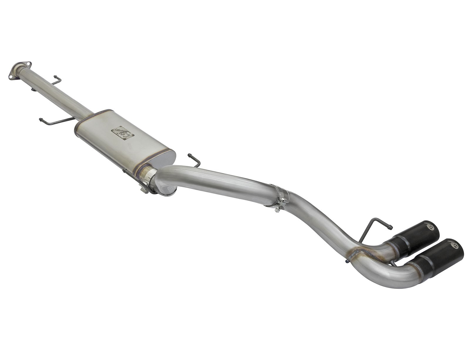 aFe POWER Rebel Series 3" Stainless Steel Cat-Back Exhaust System BLACK TIP