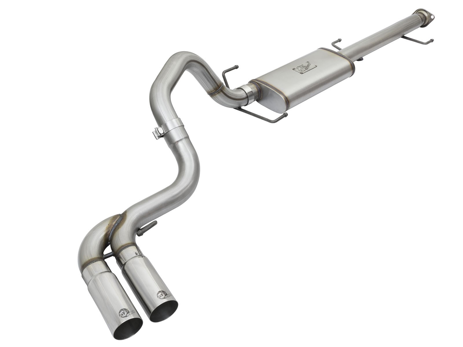 aFe POWER Rebel Series 3" Stainless Steel Cat-Back Exhaust System POLISHED TIP