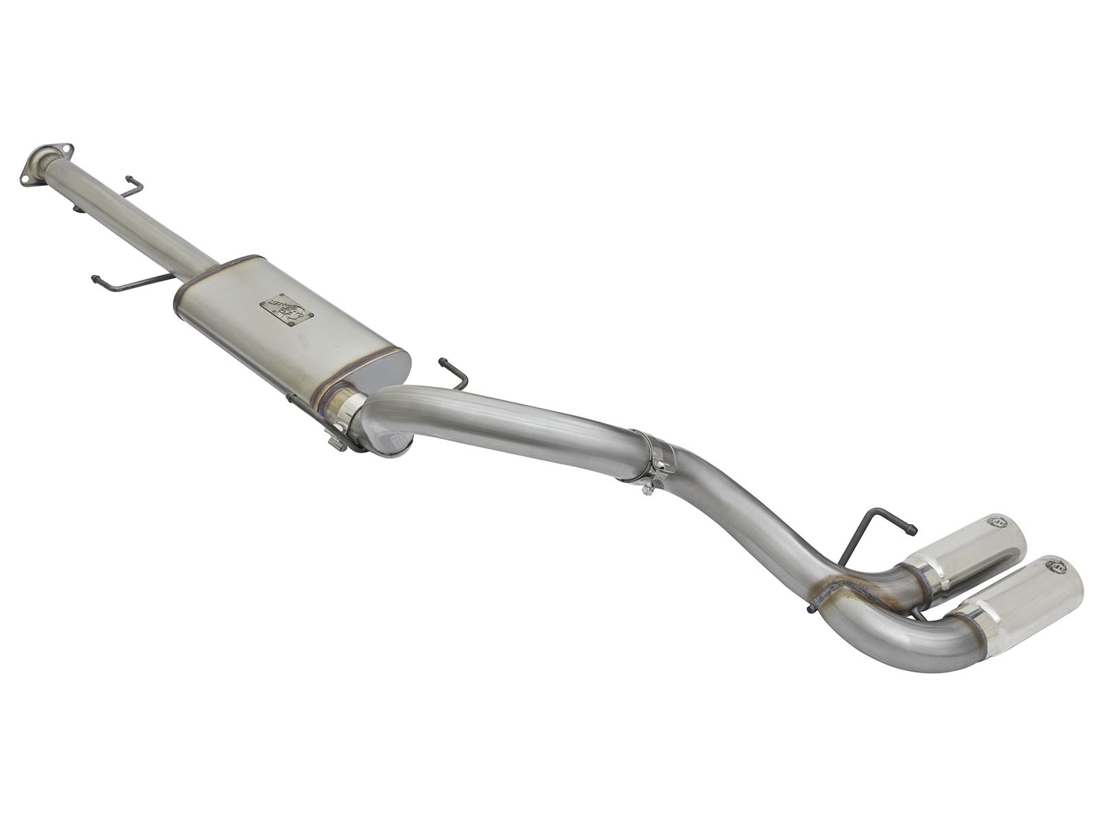 aFe POWER Rebel Series 3" Stainless Steel Cat-Back Exhaust System POLISHED TIP - Click Image to Close