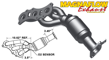 Magnaflow 49 State Converter 2007-09 FJ - Passenger - Click Image to Close