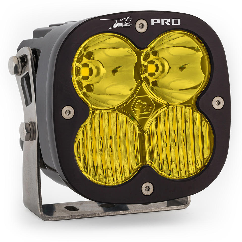 LED Light Pods Amber Lens Spot Each XL Pro Driving/Combo Baja Designs - Click Image to Close