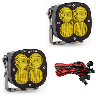 LED Light Pods Amber Lens Driving Combo Pattern Pair XL Pro Series Baja Designs - Click Image to Close