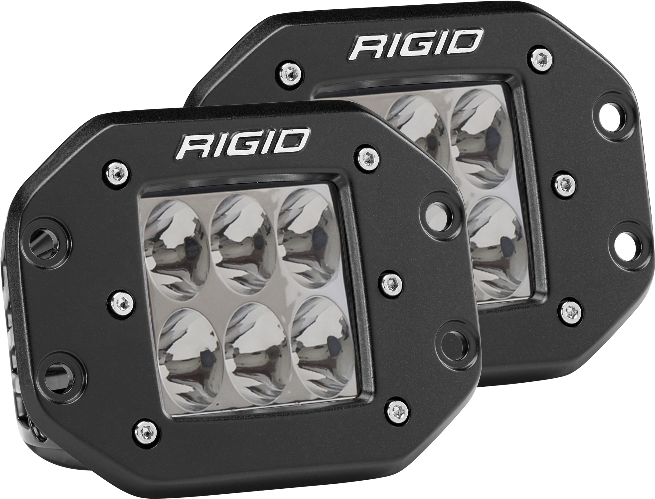 Rigid Industries Driving Flush Mount Pair D-Series Pro - Click Image to Close