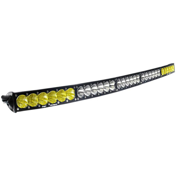 50 Inch LED Light Bar Amber/White Dual Control Pattern OnX6 Arc Series Baja Designs - Click Image to Close
