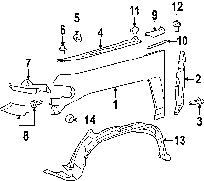 Filler to Bumper LEFT - BRICK