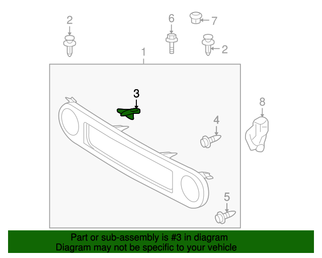 Grille Retainer Clip