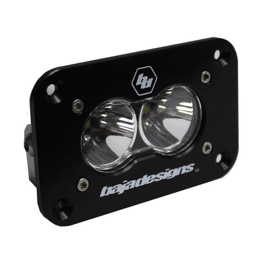 LED Work Light Clear Lens Spot Pattern Flush Mount Each S2 Sport Baja Designs - Click Image to Close