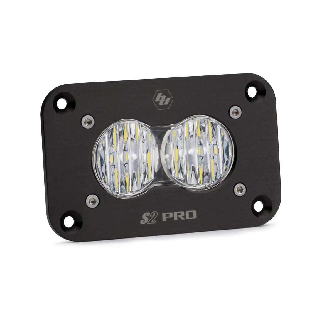 LED Work Light Clear Lens Wide Cornering Pattern Flush Mount Each S2 Sport Baja Designs - Click Image to Close