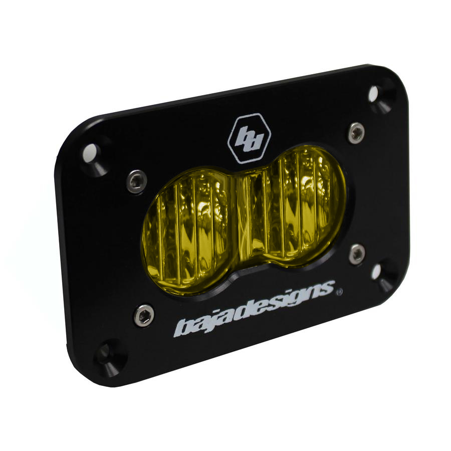 S2 Sport LED Wide Cornering Amber Flush Mount Baja Designs - Click Image to Close