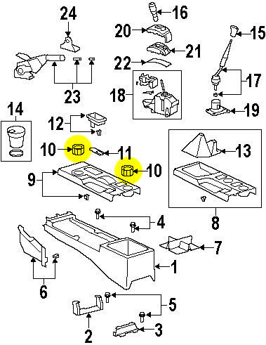 FJ Cruiser Cup Holder Insert - Click Image to Close