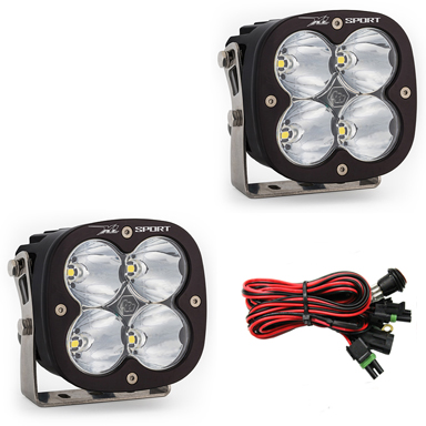 LED Light Pods High Speed Spot Pattern Pair XL Sport Series Baja Designs - Click Image to Close