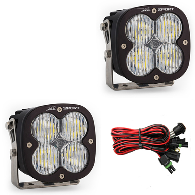LED Light Pods Wide Cornering Pattern Pair XL Sport Series Baja Designs - Click Image to Close