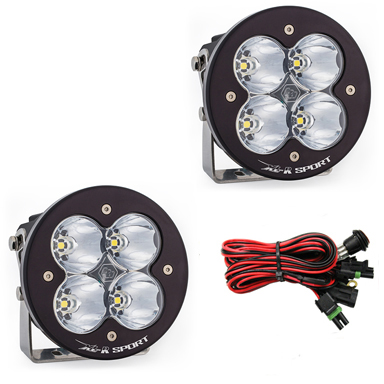 LED Light Pods High Speed Spot Pattern Pair XL R Sport Series Baja Designs - Click Image to Close