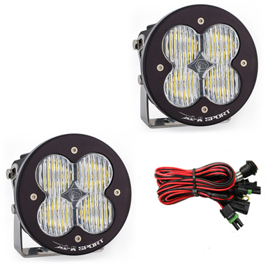 LED Light Pods Wide Cornering Pattern Pair XL R Sport Series Baja Designs - Click Image to Close