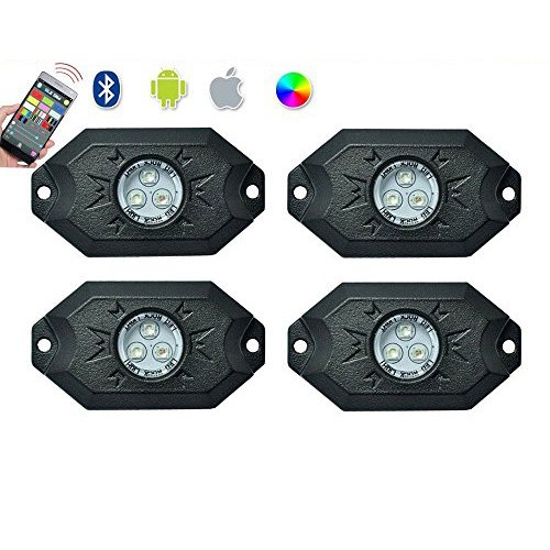 Twisted 4 Piece RGB Rock Lights (Bluetooth) Twisted 4 Piece RGB Rock Lights (Bluetooth)