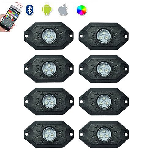 Twisted 8 Piece RGB Rock Lights (Bluetooth) Twisted 8 Piece RGB Rock Lights (Bluetooth)