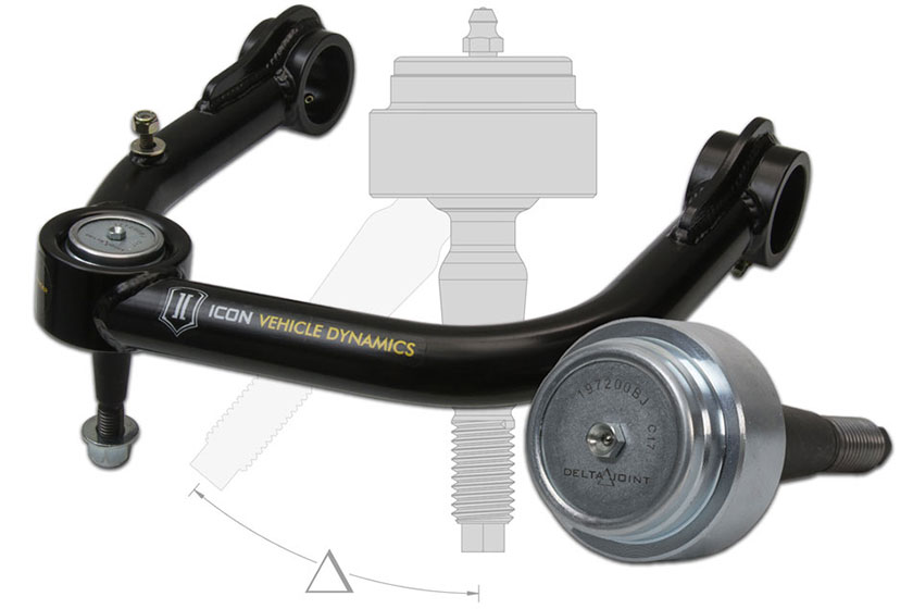 Icon Delta Joint; Heavy Duty High Angle Retrofit Ball Joint - Click Image to Close