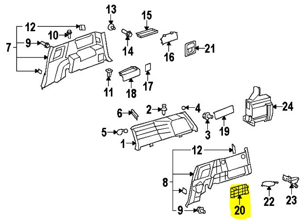 FJ Cruiser Interior Jack Cover Panel