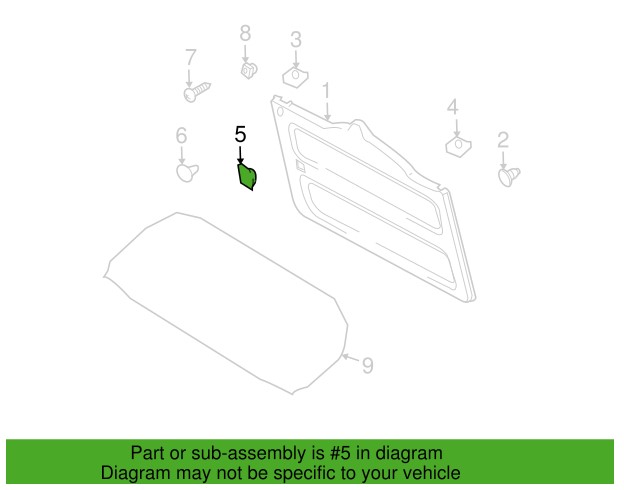 Rear Door Access Cover 2007-2014 FJ Cruiser - Click Image to Close