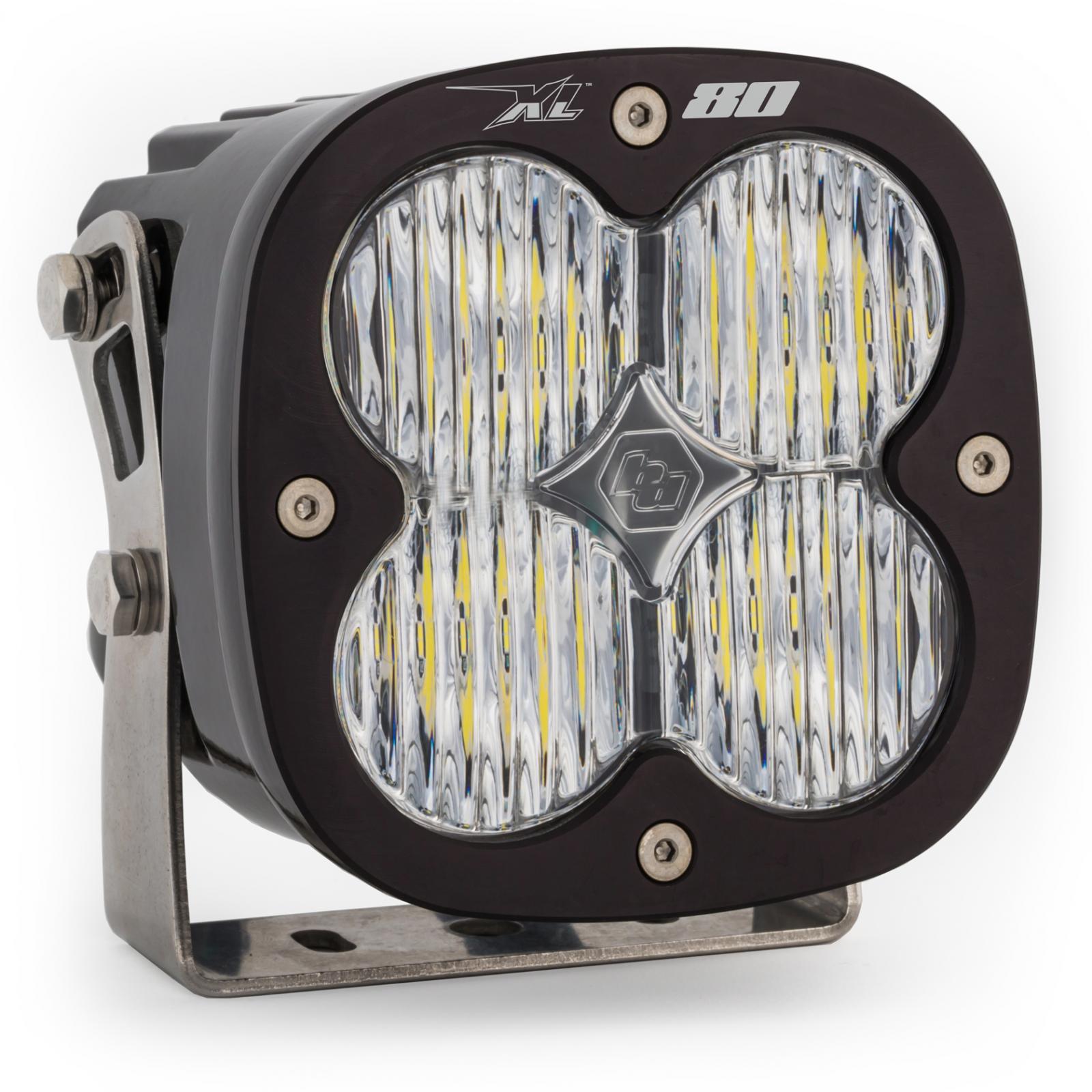 LED Light Pods Clear Lens Spot Each XL80 Wide Cornering Baja Designs - Click Image to Close