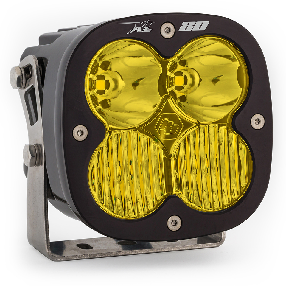 LED Light Pods Amber Lens Spot Each XL80 Driving/Combo Baja Designs - Click Image to Close