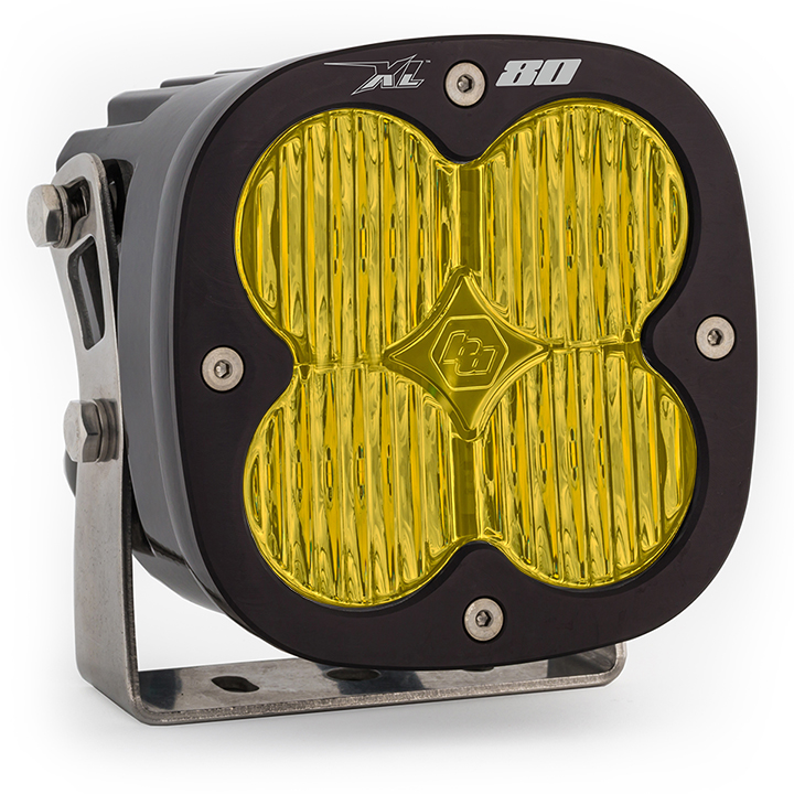 LED Light Pods Amber Lens Spot Each XL80 Wide Cornering Baja Designs - Click Image to Close