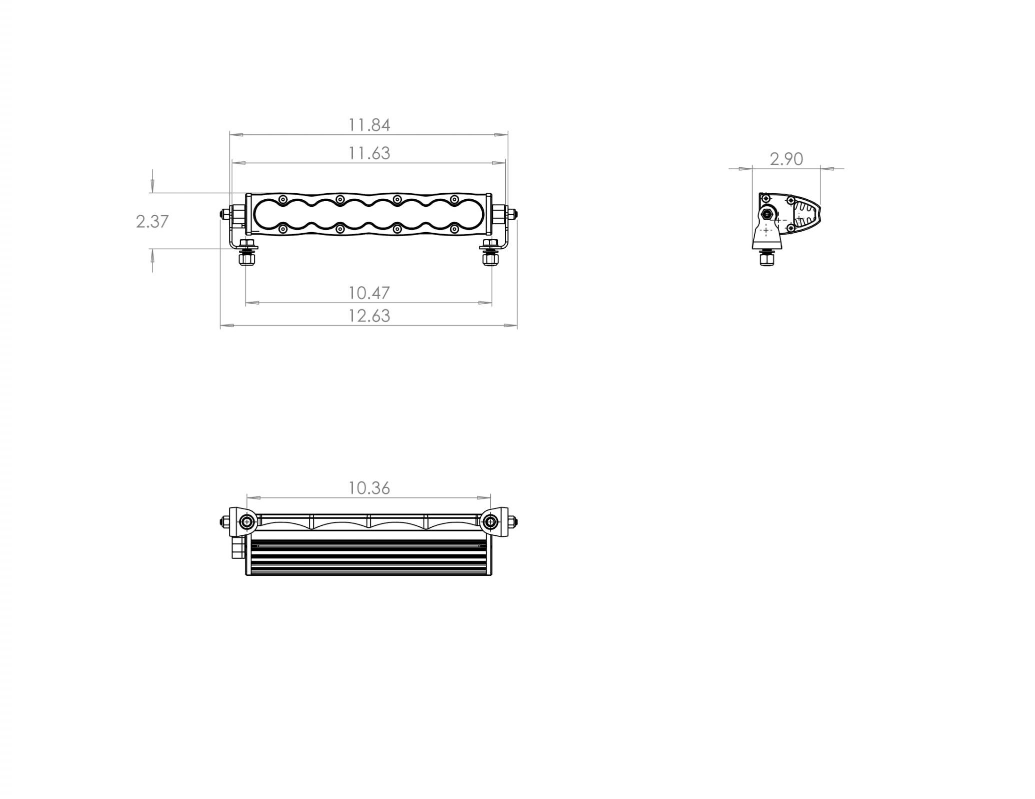 10 Inch LED Light Bar Spot Pattern S8 Series Baja Designs - Click Image to Close