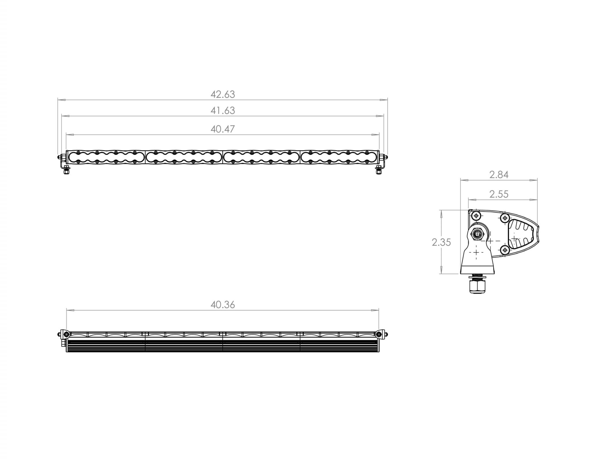 40 Inch LED Light Bar Spot Pattern S8 Series Baja Designs - Click Image to Close