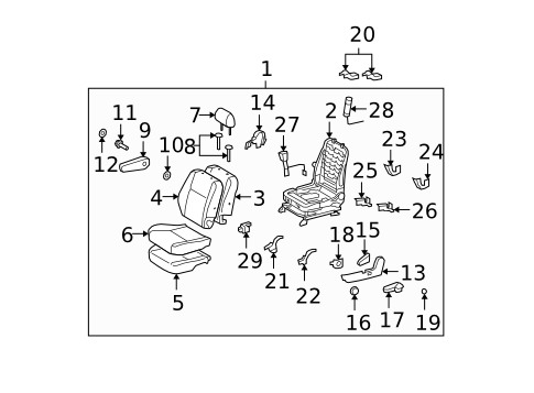 Toyota Driver Side Armrest - SQUARE PEG - Click Image to Close