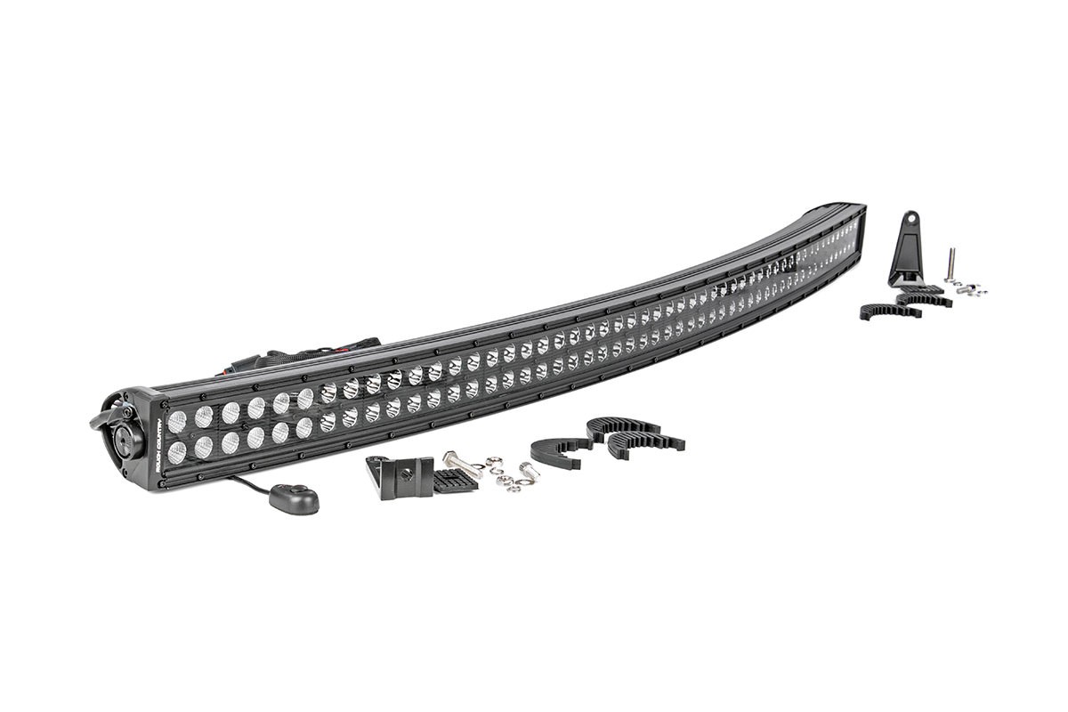 Rough Country 50in Curved Cree Led Light Bar Dual Row Black