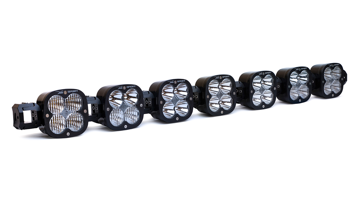 XL Linkable LED Light Bar 7 XL Clear Baja Desgins - Click Image to Close